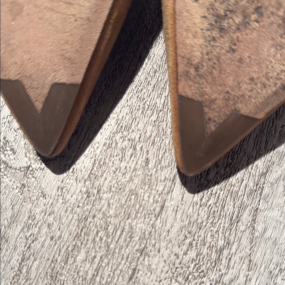 Veronica Beard leather and suede pointed toe strap heels - Picture 5 of 13